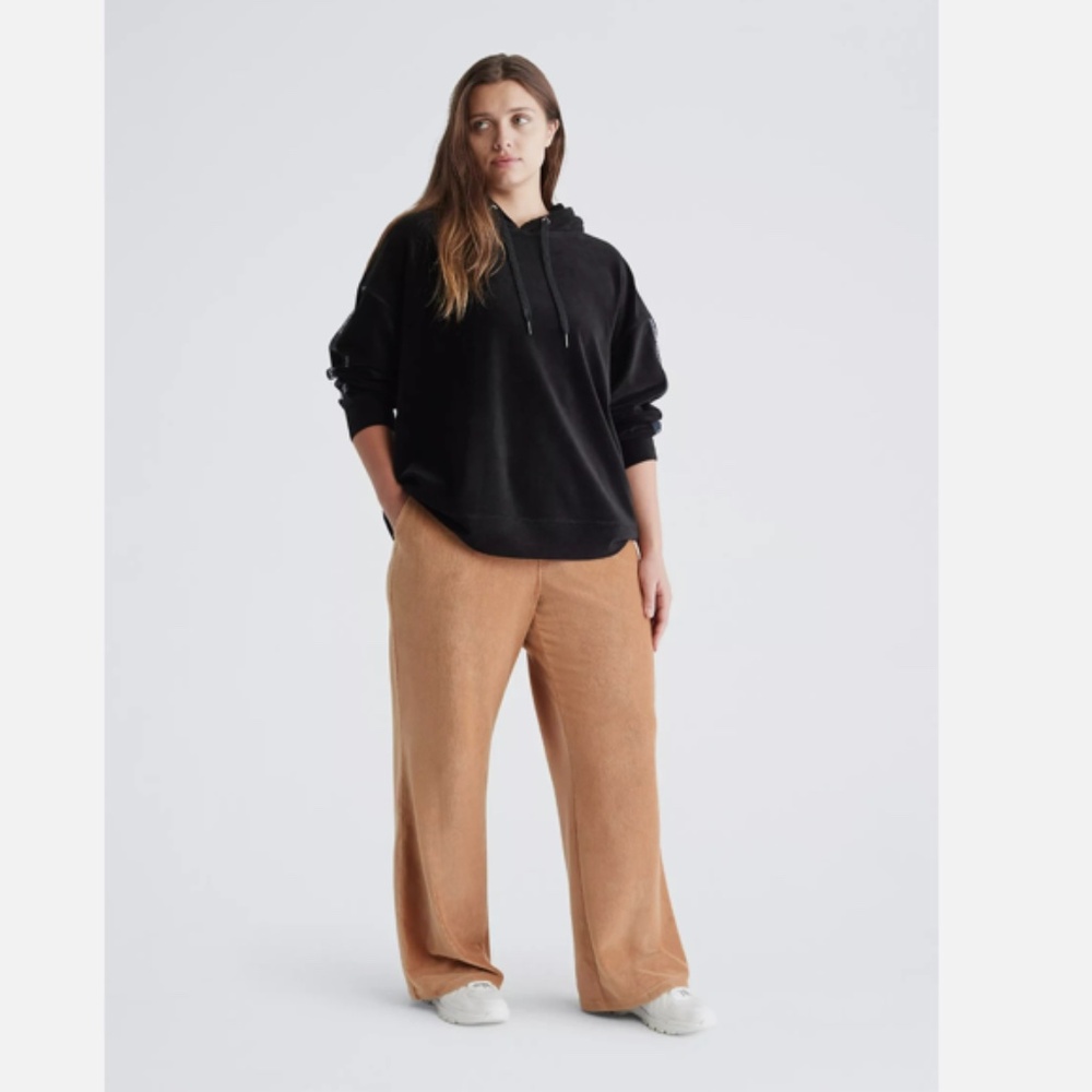 Calvin Klein Tan Wide-Leg Pants